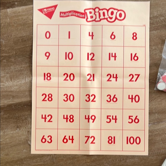 Multiplication Bingo Game - Class Set - Picture 6 of 6